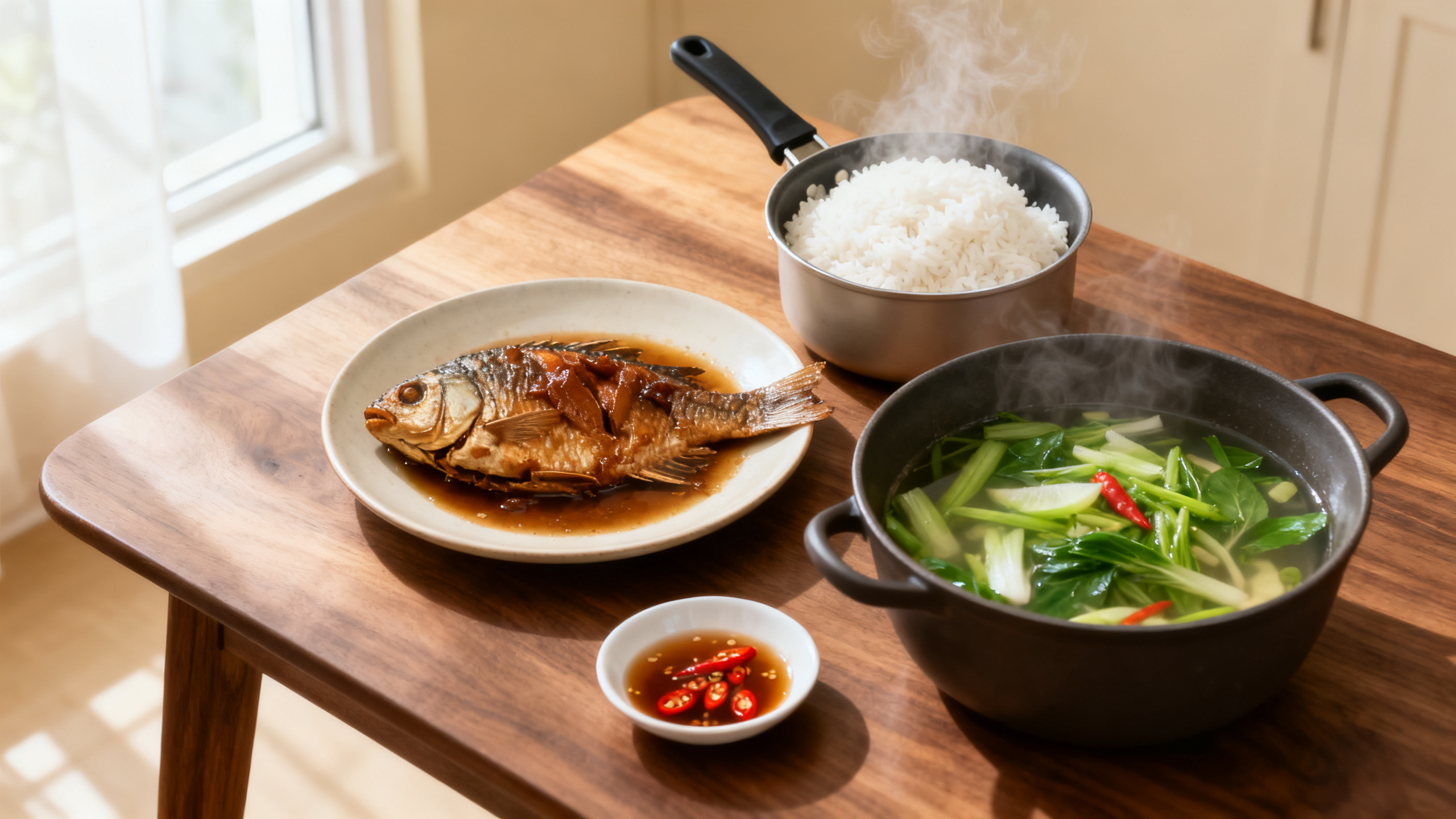 Mâm Cơm Việt Giản Dị Mà Đủ Đầy