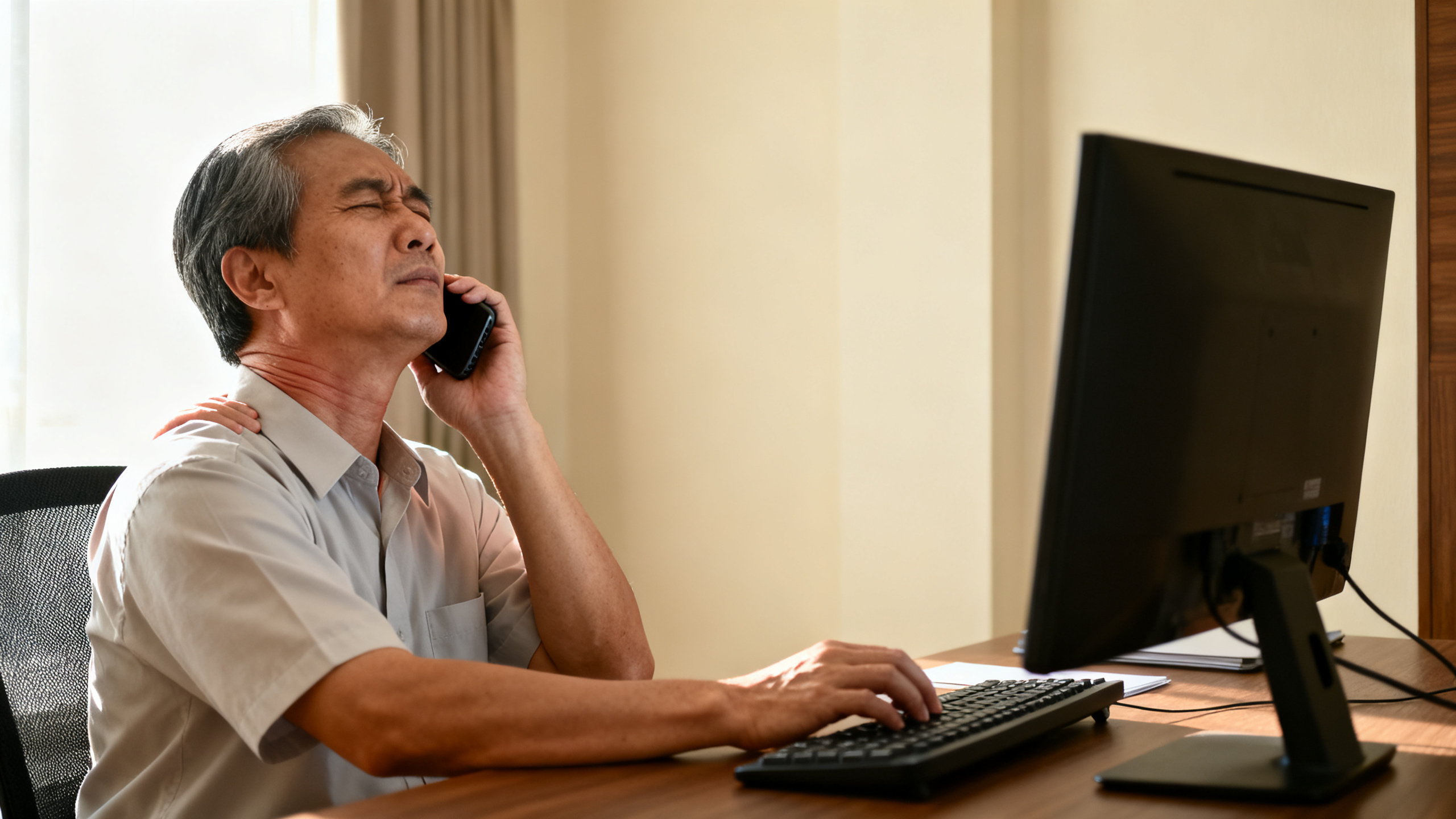 Vai Và Cổ Dễ Căng Cứng Khi Làm Việc