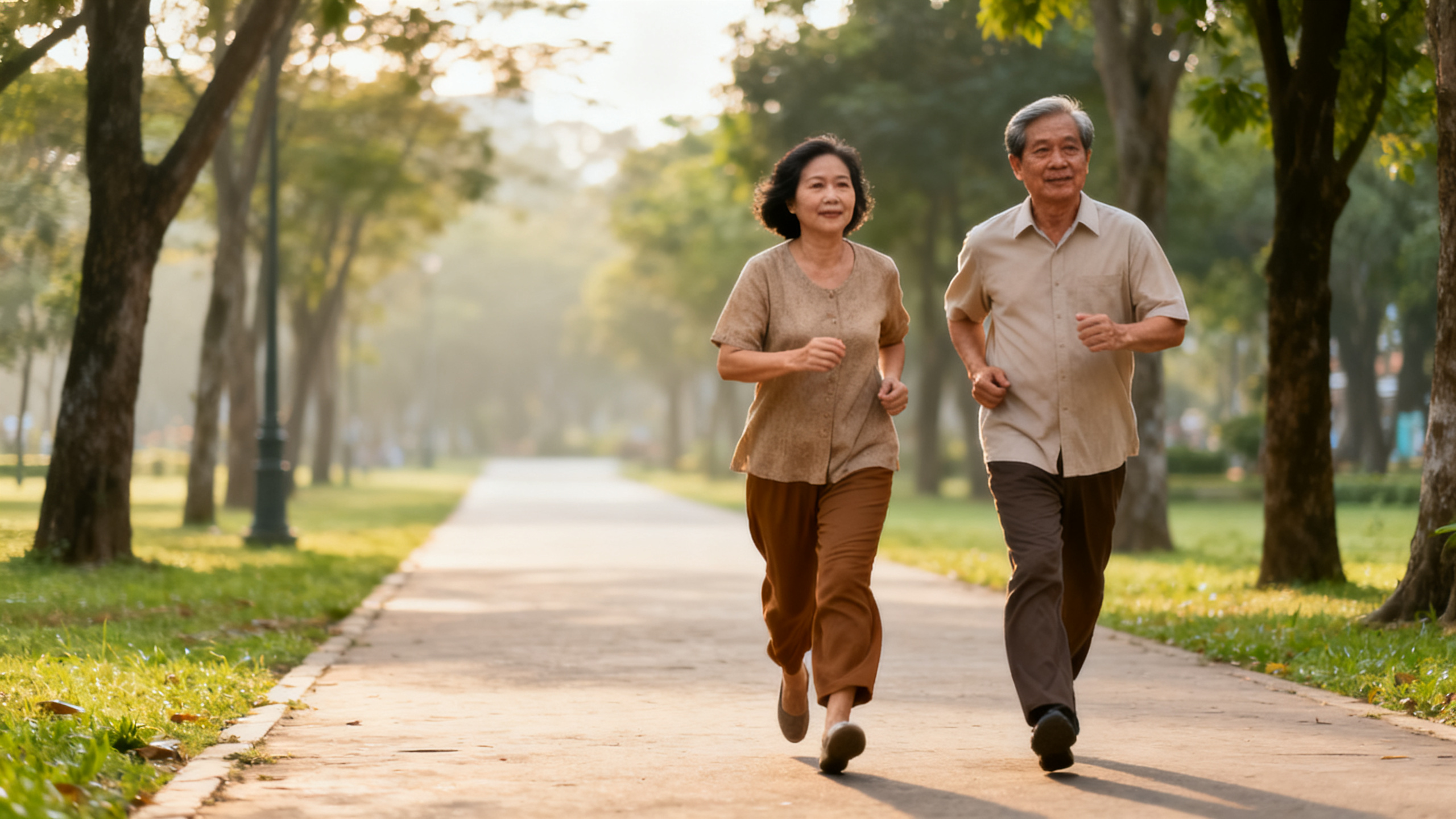 Vận Động Giúp Duy Trì Sức Khỏe Nam Nữ Suốt Tuổi Trung Niên